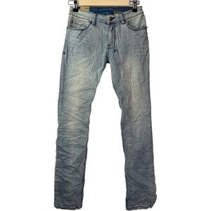 KSUBI NWT WOMEN’S THE GOLDIE DUSTED COPY MID RISE SLIM STRAIGHT JEAN SZ 25